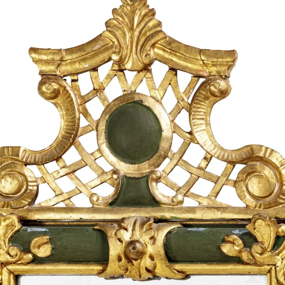 Barocker Spiegel, s&uuml;ddeutsch, 2. H&auml;lfte 18. Jhdt.