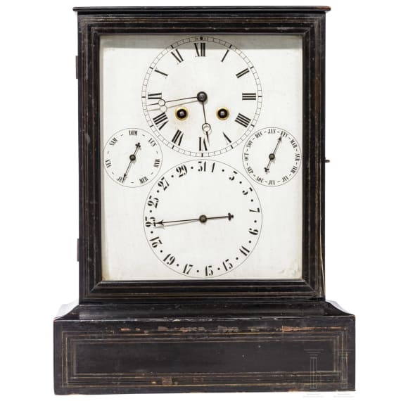 Pendule mit Datumsfunktion, Frankreich, 2. H&auml;lfte 19. Jhdt.