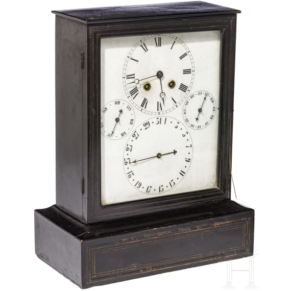 Pendule mit Datumsfunktion, Frankreich, 2. H&auml;lfte 19. Jhdt.