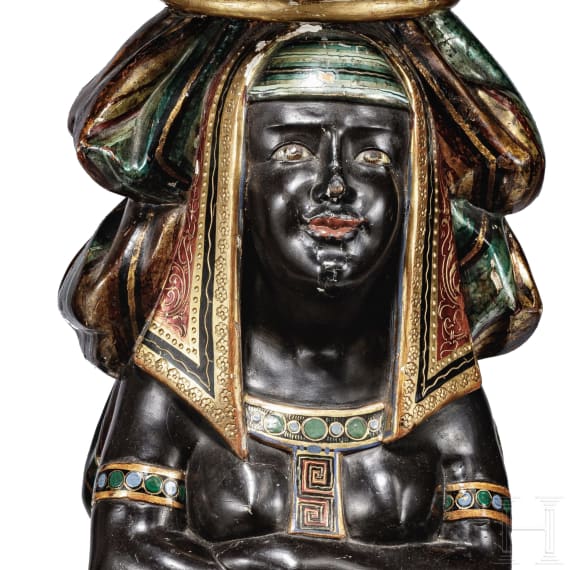 Blumens&auml;ule im &auml;gyptischen Stil, Venedig, Mitte 19. Jhdt.