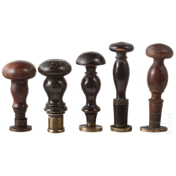 18 Handwerkersiegel, deutsch, 18./19. Jhdt.