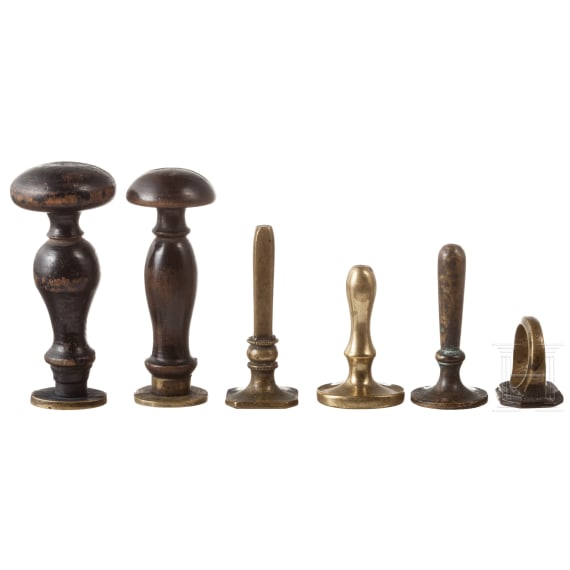 18 Handwerkersiegel, deutsch, 18./19. Jhdt.