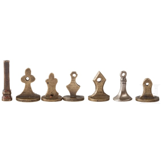18 Handwerkersiegel, deutsch, 18./19. Jhdt.