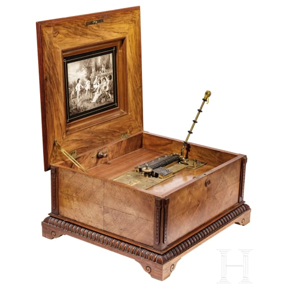 Lochplattenspieluhr der Firma Polyphon, deutsch, um 1900