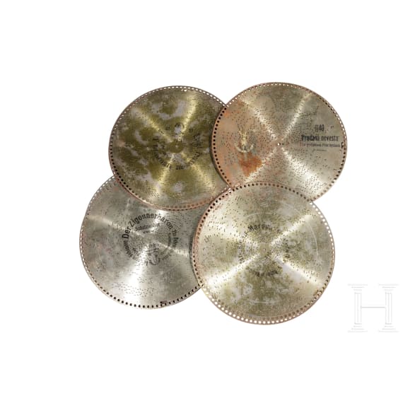 Lochplattenspieluhr der Firma Polyphon, deutsch, um 1900