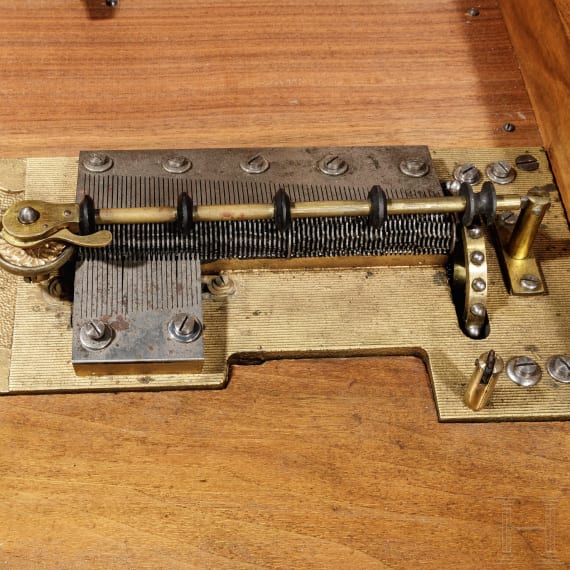 Lochplattenspieluhr der Firma Polyphon, deutsch, um 1900