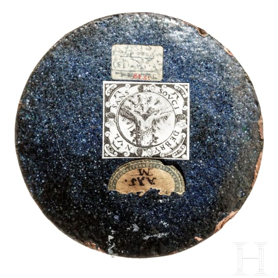 Emaillierte Plakette, Limoges, 18. Jhdt.