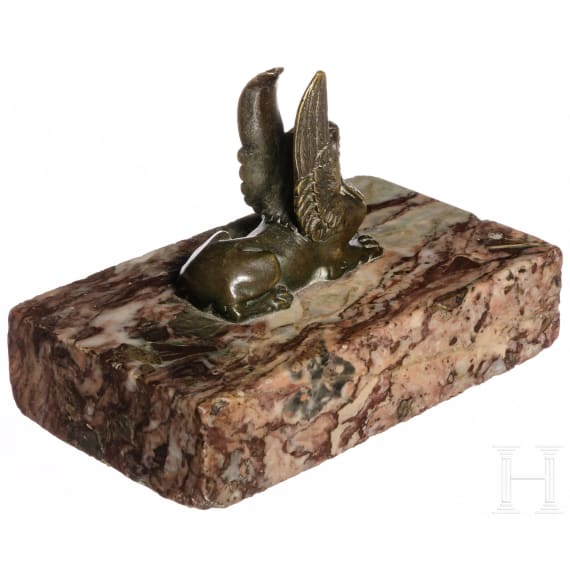 Briefbeschwerer mit Sphinx, Frankreich, 19. Jhdt.