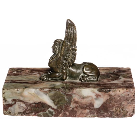 Briefbeschwerer mit Sphinx, Frankreich, 19. Jhdt.