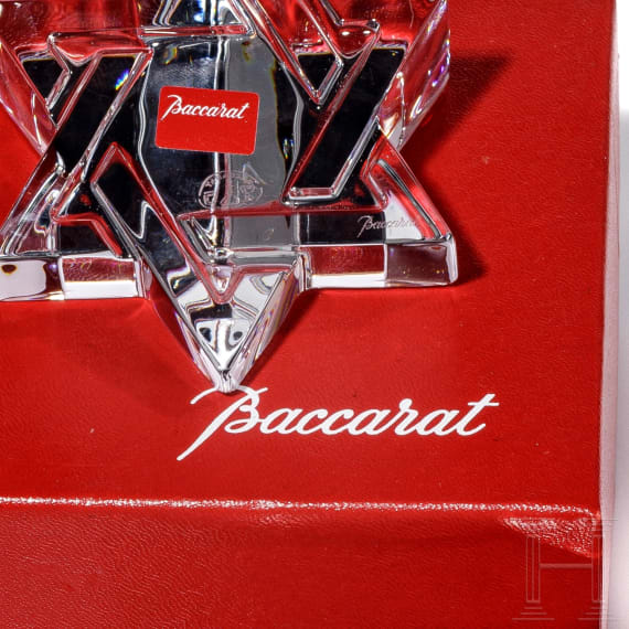 Zwei dekorative Baccarat-Glasobjekte, 20. Jhdt.