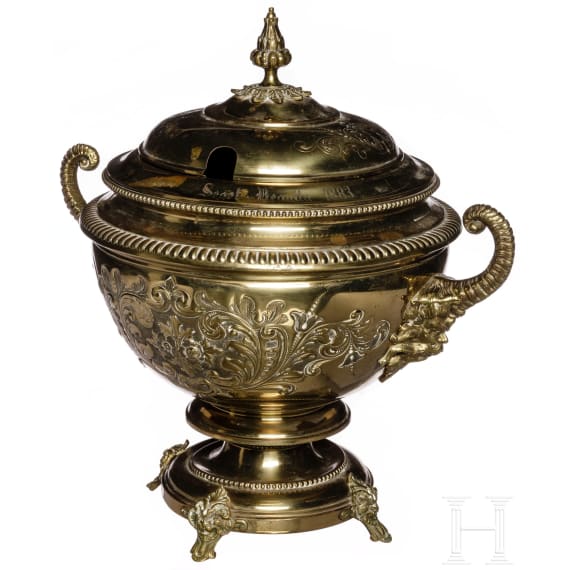 Berliner Regatta-Verein 1881 - Pokal und Bild des Siegerbootes aus dem Jahr 1883
