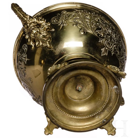 Berliner Regatta-Verein 1881 - Pokal und Bild des Siegerbootes aus dem Jahr 1883