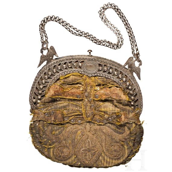 Silbermontierte Tasche, s&uuml;ddeutsch, um 1820