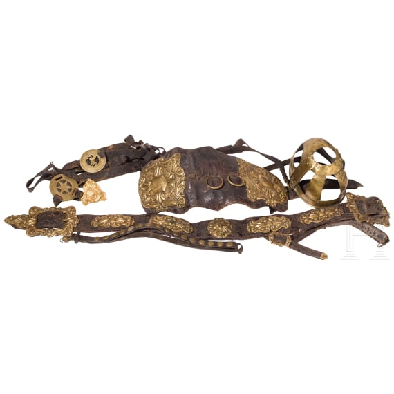 Barocker Festschmuck f&uuml;r ein Zugpferd, s&uuml;ddeutsch, 18. Jhdt.