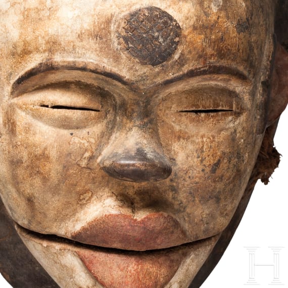 Tanzmaske der Ogoni mit beweglichem Unterkiefer, Nigeria
