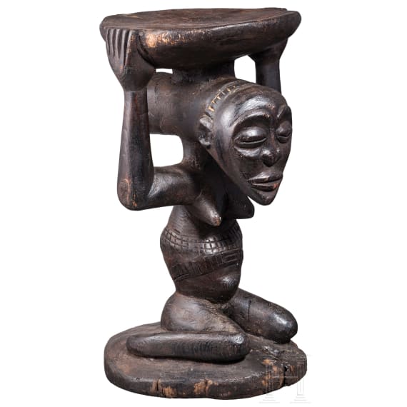 Hocker, Luba Hemba, Kongo, fr&uuml;hes bis Mitte 20. Jhdt.