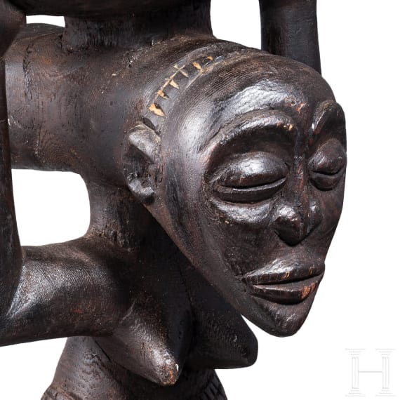 Hocker, Luba Hemba, Kongo, fr&uuml;hes bis Mitte 20. Jhdt.
