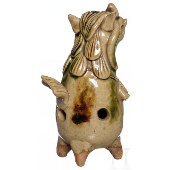 Eine Sancai-glasierte Tierfigur, China, Liao- oder Ming Dynastie