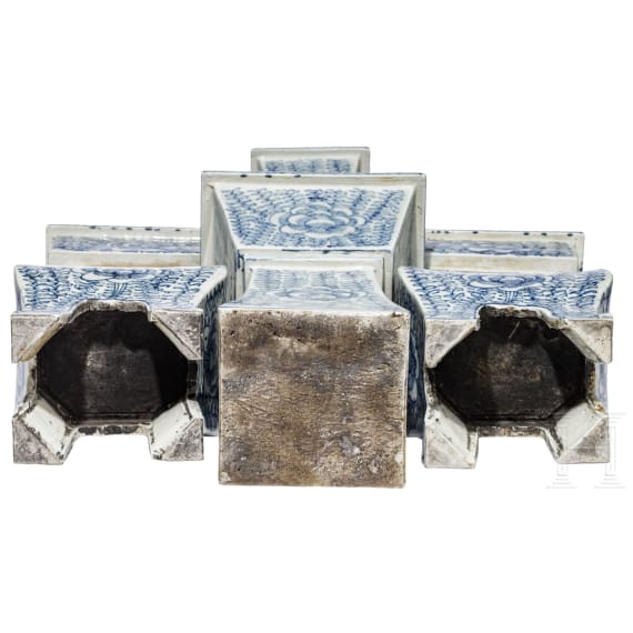 Drei Kerzenhalter, China, sp&auml;te Qing-Dynastie, um 1850