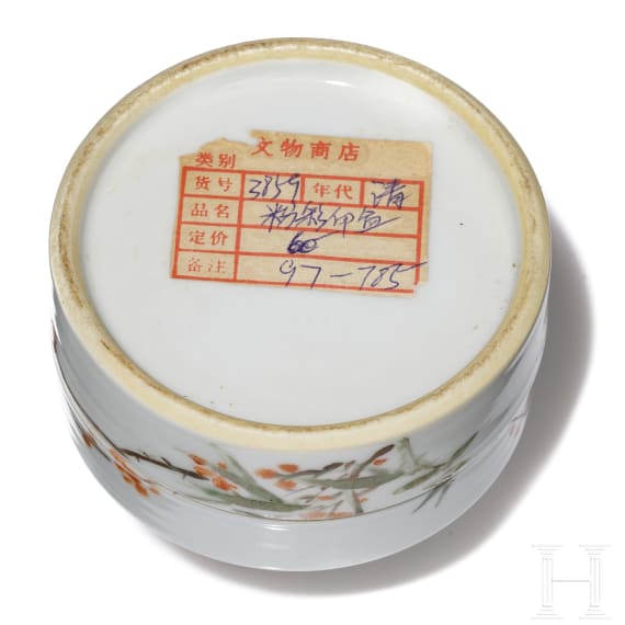 Famille rose Porzellandose, China, GuangXu, um 1900