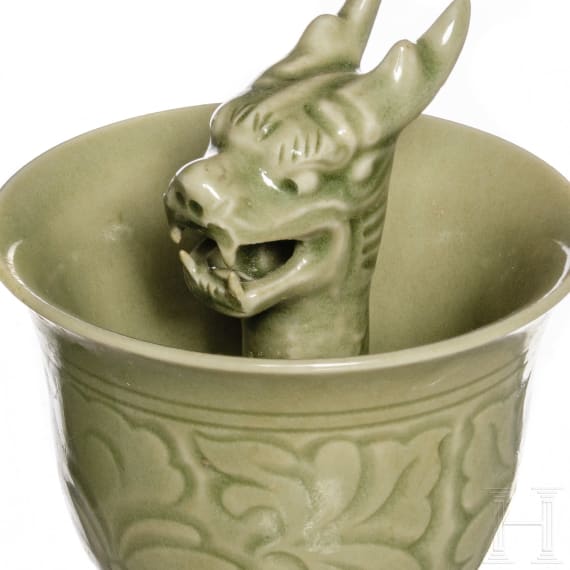 Zwei Longquan-Schalen, China, Ming-&Auml;ra bis 19.-20. Jhdt.
