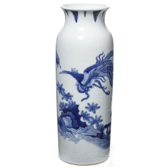 Vase mit Ph&ouml;nix und Fo-Hund, China, fr&uuml;hes 20. Jhdt.