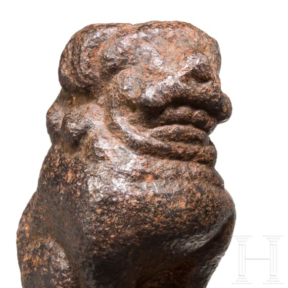 Ein Paar Opium-Gewichte in Form von Fo-L&ouml;wen, China, um 1900