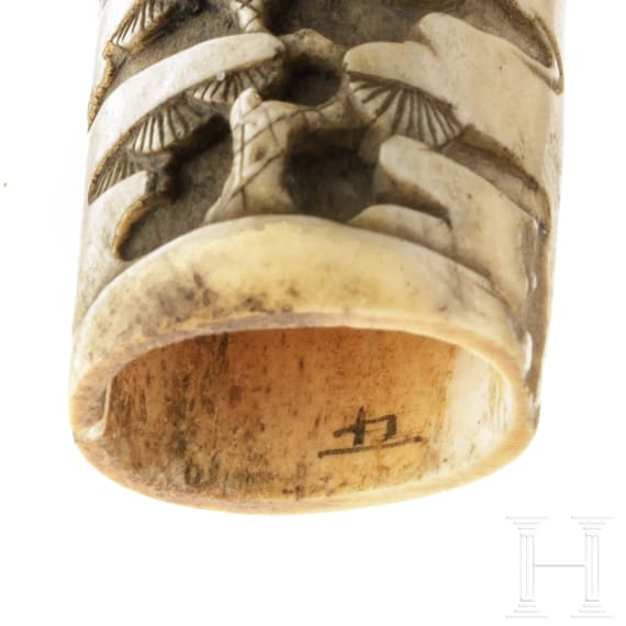 Zwei Kiseruzutsus, Japan, um 1890