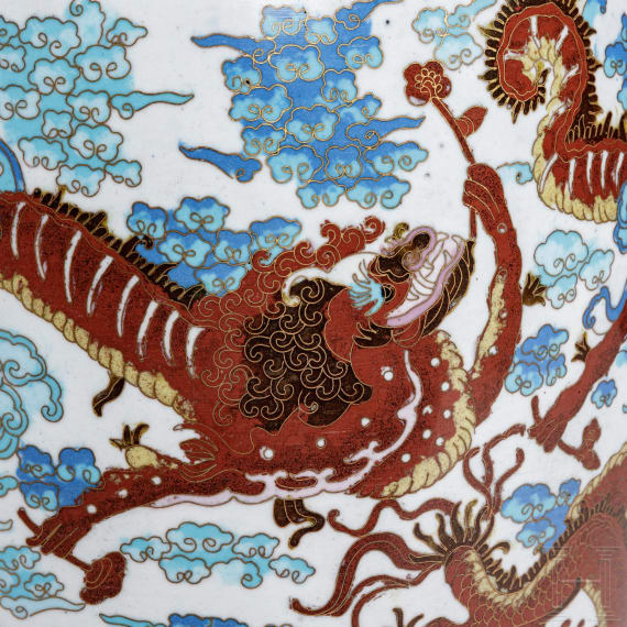 Gro&szlig;e Cloison&eacute;e-Vase, Japan, Meiji-Periode