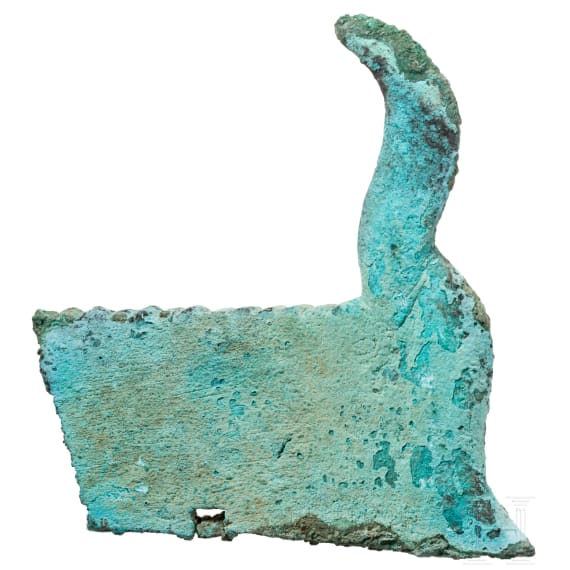 Fragment einer Federkrone, Bronze, &Auml;gypten, 2. Jtsd. v. Chr.
