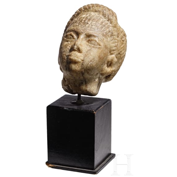 Alabaster-Kopf, &Auml;gypten, 2. - 1. Jtsd. v. Chr.