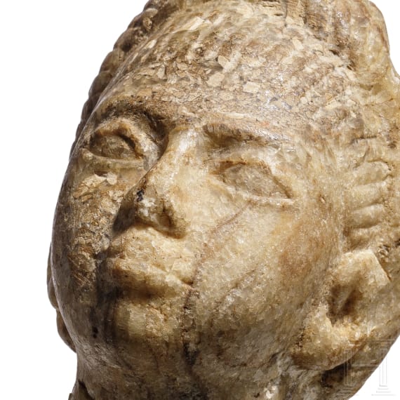 Alabaster-Kopf, &Auml;gypten, 2. - 1. Jtsd. v. Chr.