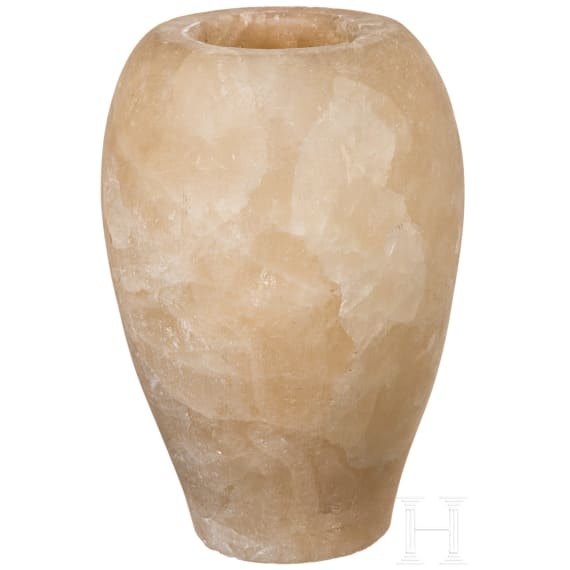 Alabaster-Kanope, alt&auml;gyptisch, 2. - 1. Jtsd. v. Chr.