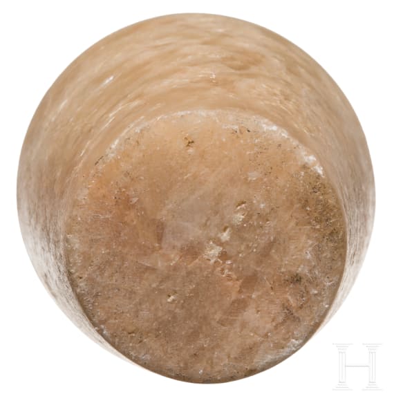 Alabastervase mit ausladender Lippe, alt&auml;gyptisch, 2. Jtsd. v. Chr.