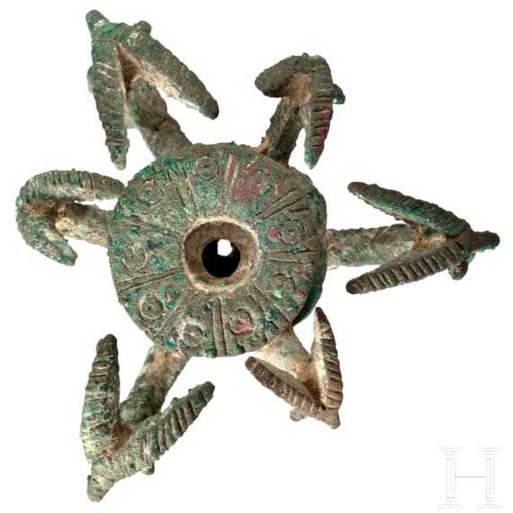 Kleine Vase mit sechs Widderk&ouml;pfen, Luristan, 10. - 9. Jhdt. v. Chr.