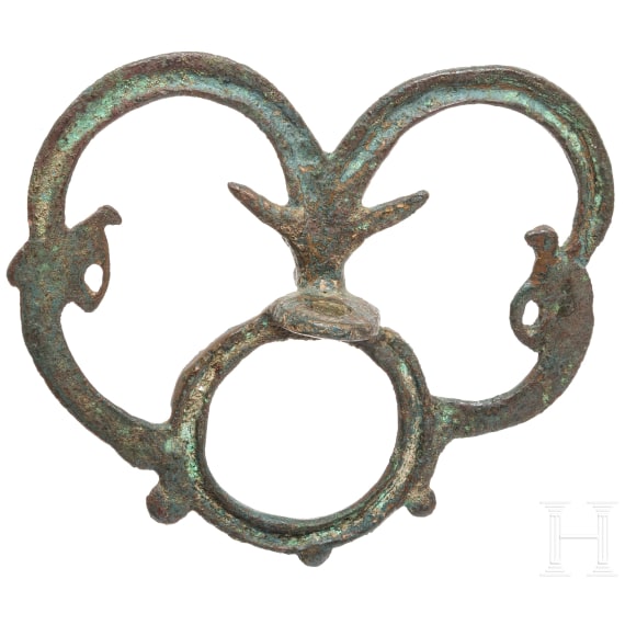 Bronzener Pferdeanh&auml;nger, Luristan, 1000 - 750 v. Chr.