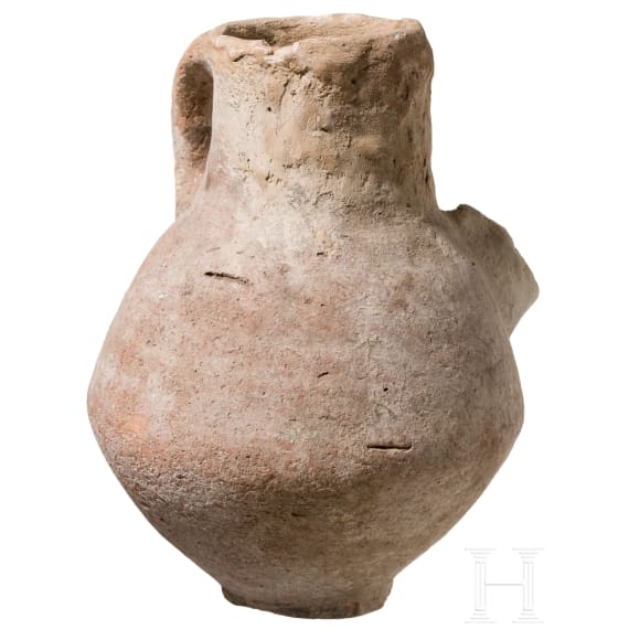 Seltenes Keramikgef&auml;&szlig; mit Siebausguss, &ouml;stlicher Mittelmeerraum, 1. Jtsd. v. Chr.