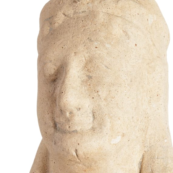 Kopf einer Kore, Terrakotta, Griechenland, 5. Jhdt. v. Chr.