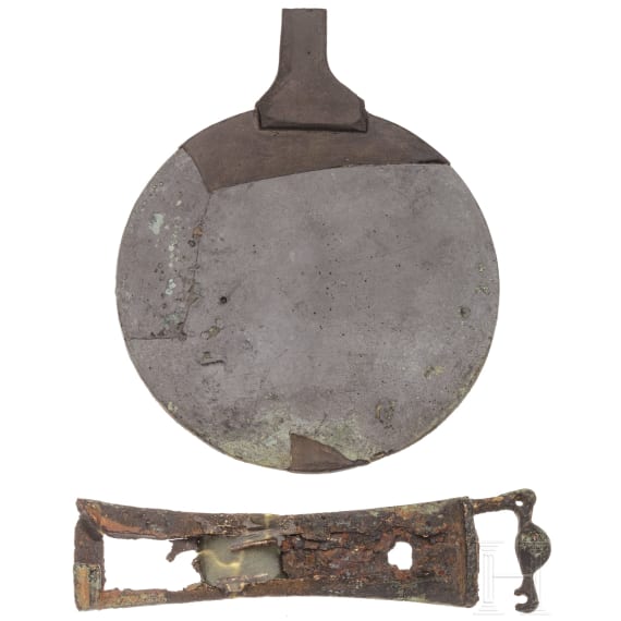 Handspiegel, Bronze, hellenistisch, 3.-1. Jhdt. v. Chr.