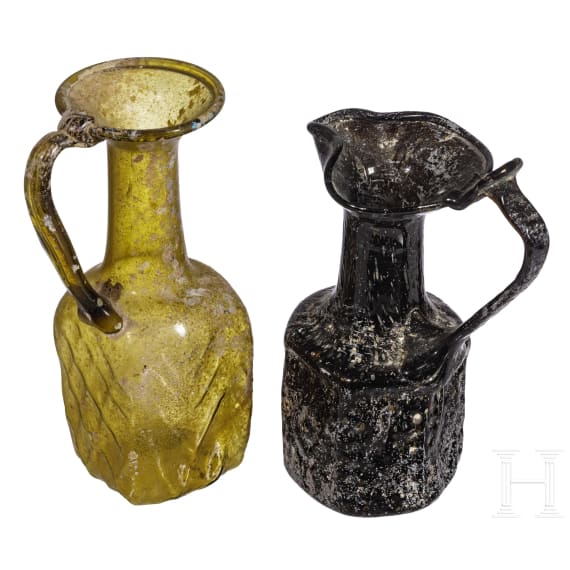 Sammlung 21 sp&auml;tr&ouml;mischer und fr&uuml;hbyzantinischer Glasgef&auml;&szlig;e, &ouml;stlicher Mittelmeerraum