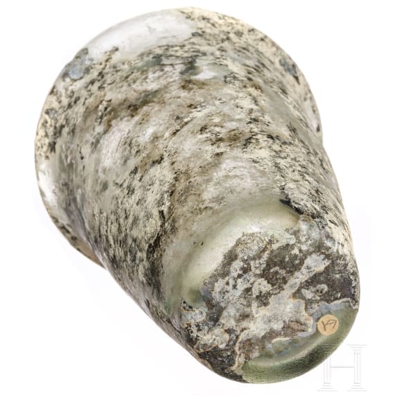 Hoher Glasbecher, Mitteleuropa, sp&auml;tr&ouml;misch-fr&auml;nkisch, 5. - 6. Jhdt.