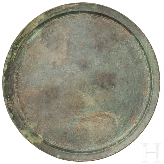 R&ouml;mischer Bronze-Spiegel, Italien, 1. &ndash; 3. Jhdt.
