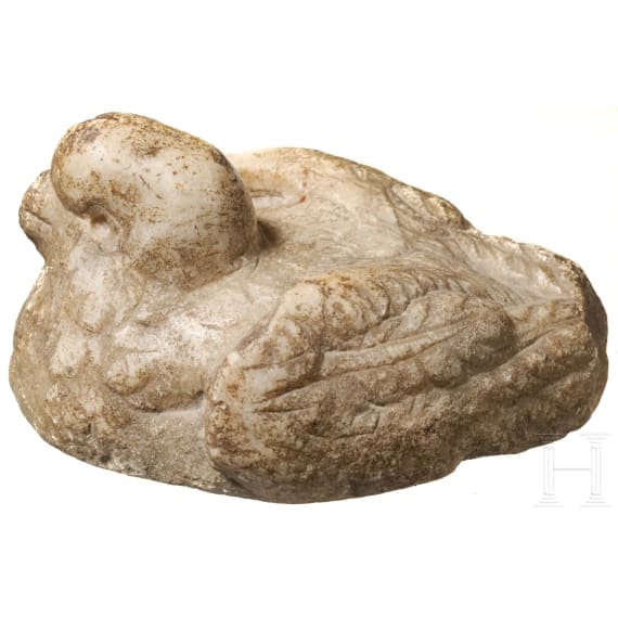 An early Christian marble dove, 5th - 8th century