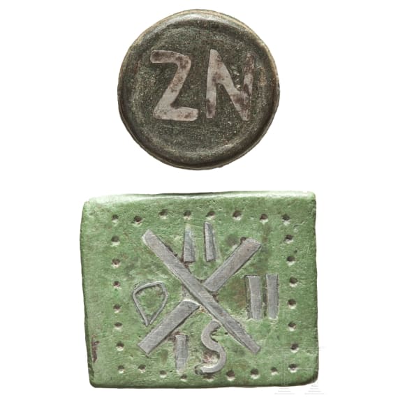 Two Byzantine weights, 6th - 10th century