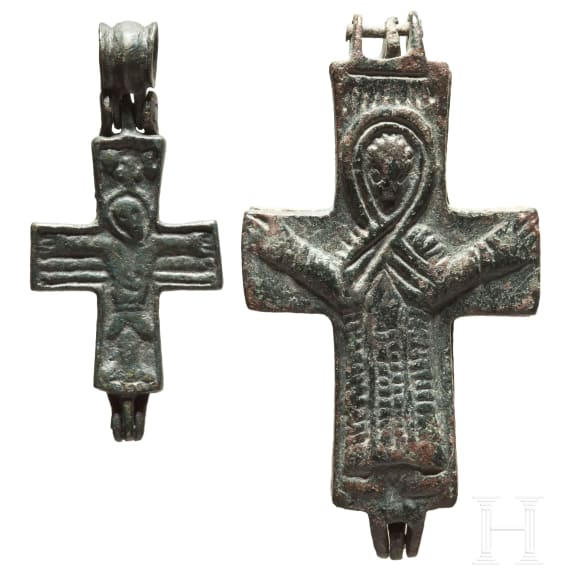 Two Byzantine Encolpia, 10th - 12th century