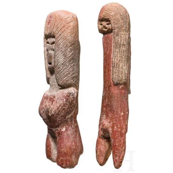 A pair of Ecuadorian Valdivia figures, circa 2500 – 2000 B.C.