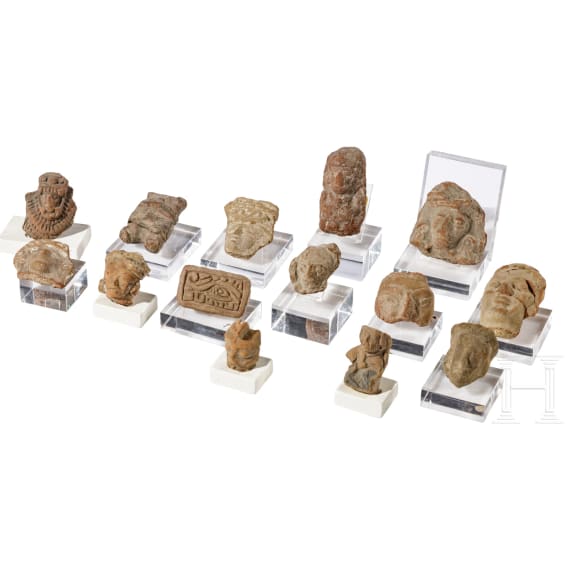 15 ancient and pre-Columbian terracotta objects