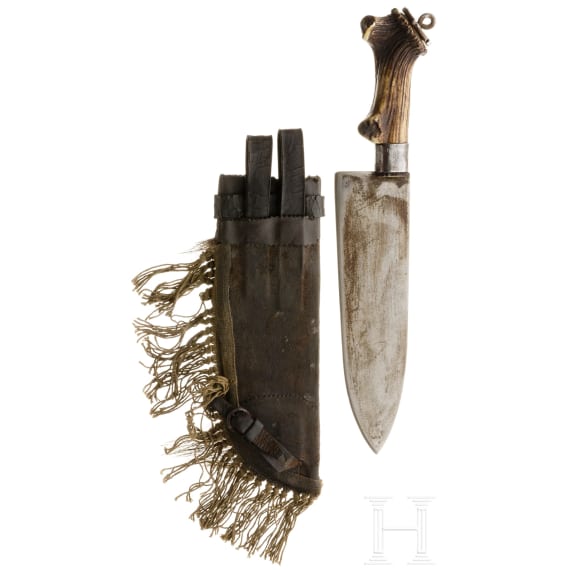 A German hunting knife, 19th century