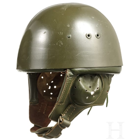 Two steel helmets M 63 (Polish) of the NVA paratroopers, 1970s - 1980s