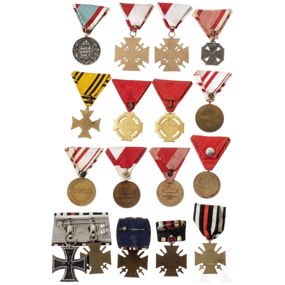 A group of 16 Austrian, Hungarian and German awards, 1st half of the 20th century